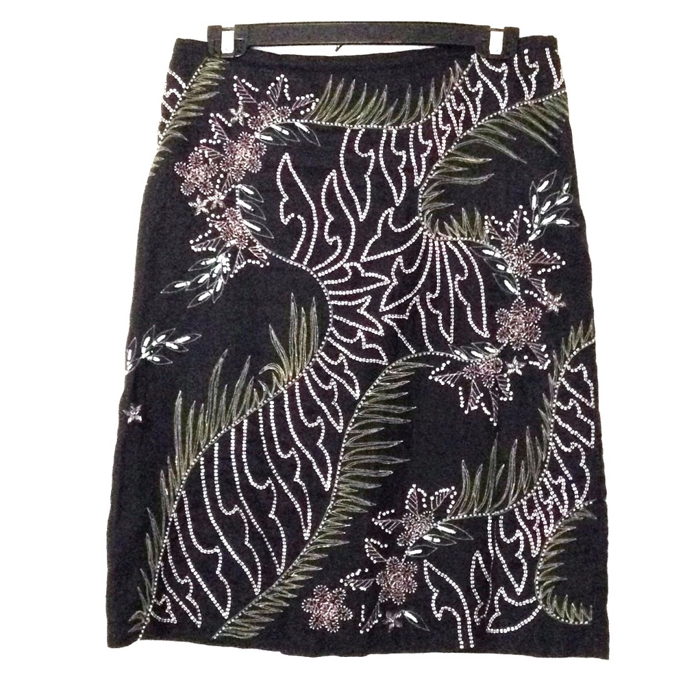 8 Beaded Skirt Cotton Floral French Connection